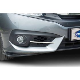 Omsa Honda Civic FC5 2016-2021 2 Parça Krom Sis Far Çıtası