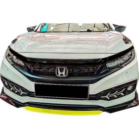 Omsa Honda Civic Fc5 Abs 2016 ve Sonrası Piano Sarı Flaplı Ön Tampon Lip