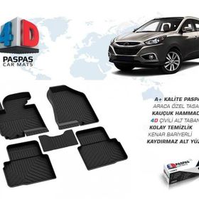 Omsa Hyundai İx35 4D Siyah 2010 ve Sonrası Havuzlu Paspas