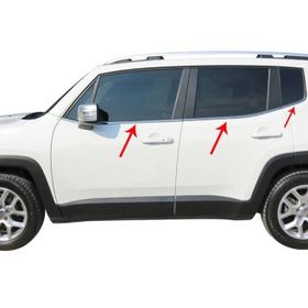 Omsa Jeep Renegade Krom 6 Parça 2014 ve Sonrası Cam Çıtası