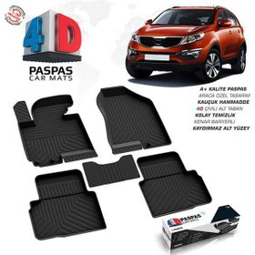 Omsa Kia Sportage 3 4D Siyah 2010-2016 Arası Havuzlu Paspas