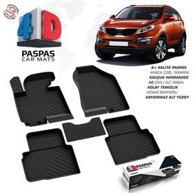 Omsa Kia Sportage 3 4D Siyah 2010-2016 Arası Havuzlu Paspas