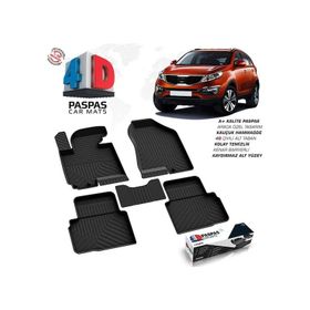 Omsa Kia Sportage 3 4D Siyah 2010-2016 Arası Havuzlu Paspas