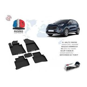 Omsa Kia Sportage 4 4D Siyah 2015-2021 Arası Havuzlu Paspas