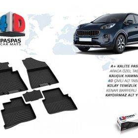 Omsa Kia Sportage 4 4D Siyah 2015-2021 Arası Havuzlu Paspas