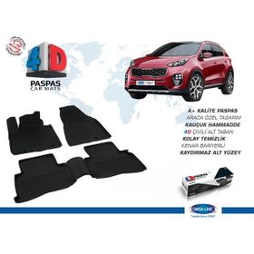Omsa Kia Sportage 4 4D Siyah 2015-2021 Arası Havuzlu Paspas