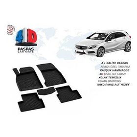 Omsa Mercedes A Serisi W176 4D Siyah 2013 ve Sonrası Havuzlu Paspas