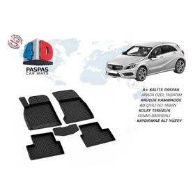 Omsa Mercedes A Serisi W176 4D Siyah 2013 ve Sonrası Havuzlu Paspas