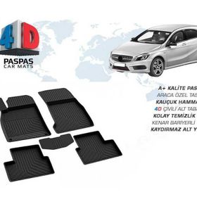 Omsa Mercedes A Serisi W176 4D Siyah 2013 ve Sonrası Havuzlu Paspas