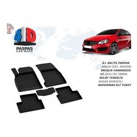 Omsa Mercedes B Class W246 4D Siyah 2012 ve Sonrası Havuzlu Paspas