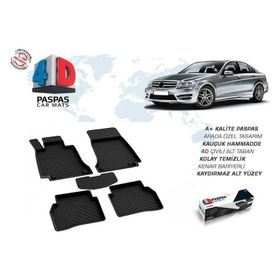 Omsa Mercedes C Class W204 4D Siyah 2007-2014 Arası Havuzlu Paspas