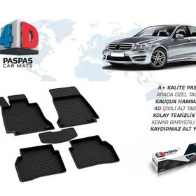 Omsa Mercedes C Class W204 4D Siyah 2007-2014 Arası Havuzlu Paspas