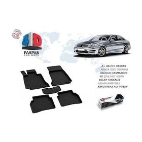 Omsa Mercedes C Class W204 4D Siyah 2007-2014 Arası Havuzlu Paspas