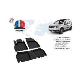 Omsa Mercedes Citan 4D Siyah 2008 ve Sonrası Havuzlu Paspas