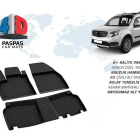 Omsa Mercedes Citan 4D Siyah 2008 ve Sonrası Havuzlu Paspas