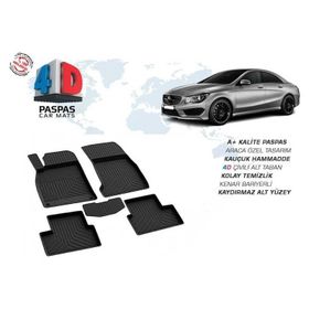 Omsa Mercedes Cla Class W117 4D Siyah 2013 ve Sonrası Havuzlu Paspas