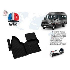 Omsa Mercedes Sprinter 4D Siyah Ön Çift Koltuk 2006-2017 Arası Havuzlu Paspas