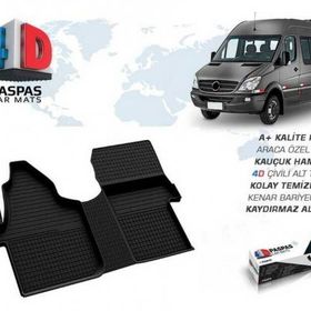 Omsa Mercedes Sprinter 4D Siyah Ön Çift Koltuk 2006-2017 Arası Havuzlu Paspas