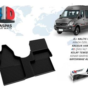 Omsa Mercedes Sprinter 4D Siyah Ön Tek Koltuk 2006-2017 Arası Havuzlu Paspas