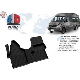 Omsa Mercedes Sprinter 4D Siyah Ön Tek Koltuk 2006-2017 Arası Havuzlu Paspas