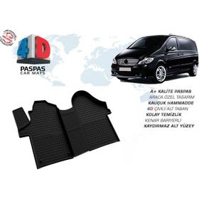 Omsa Mercedes Viano 4D Siyah 2003-2015 Arası Havuzlu Paspas