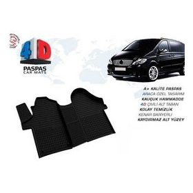 Omsa Mercedes Viano 4D Siyah 2003-2015 Arası Havuzlu Paspas