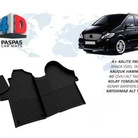 Omsa Mercedes Viano 4D Siyah 2003-2015 Arası Havuzlu Paspas