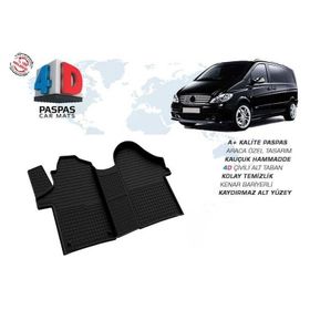 Omsa Mercedes Viano 4D Siyah 2003-2015 Arası Havuzlu Paspas