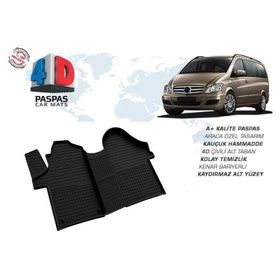 Omsa Mercedes Viano 4D Siyah 2015 ve Sonrası Havuzlu Paspas