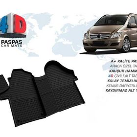 Omsa Mercedes Viano 4D Siyah 2015 ve Sonrası Havuzlu Paspas
