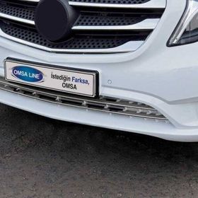 Omsa Mercedes Vito W447 2014 ve Sonrası Tırtıklı Krom Ön Tampon Çıtası