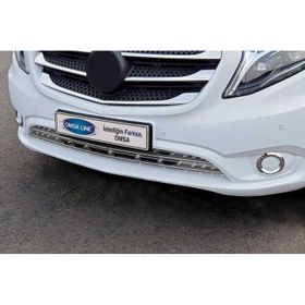 Omsa Mercedes Vito W447 2014 ve Sonrası Tırtıklı Krom Ön Tampon Çıtası