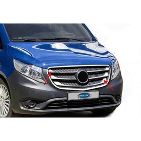 Omsa Mercedes Vito W447 5 Parça 2019 ve Sonrası Krom Ön Panjur