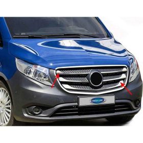 Omsa Mercedes Vito W447 5 Parça 2019 ve Sonrası Krom Ön Panjur