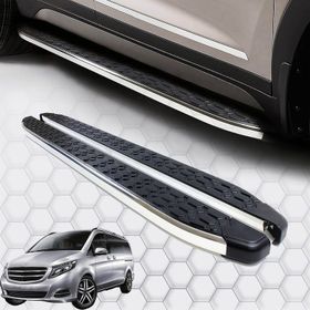 Omsa Mercedes Vito W447 Blackline Krom Kısa Orta Şase 2014 ve Sonrası Yan Basamak