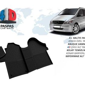 Omsa Mercedes Vito W639 4D Siyah 2003-2015 Arası Havuzlu Paspas