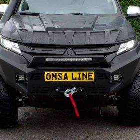 Omsa Mitsubishi L200 Dakar 2019 ve Sonrası Siyah Sensörlü Ön Tampon