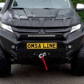 Omsa Mitsubishi L200 Dakar 2019 ve Sonrası Siyah Sensörlü Ön Tampon