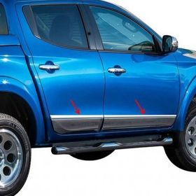 Omsa Mitsubishi L200 Krom 4 Parça 2020 ve Sonrası Yan Kapı Çıtası