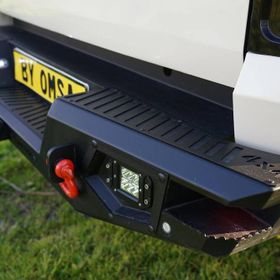 Omsa Nissan Navara Dakar V2 2016 ve Sonrası Ledli Çelik Arka Tampon
