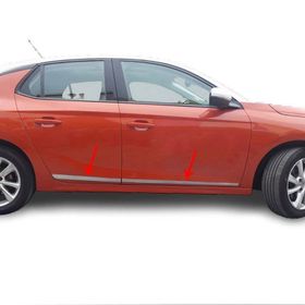 Omsa Opel Corsa F Krom 4 Parça 2019 ve Sonrası Yan Kapı Çıtası