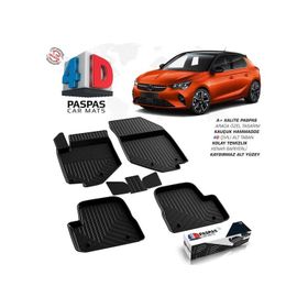Omsa Opel Corsa F Siyah 2019 ve Sonrası 4D Paspas