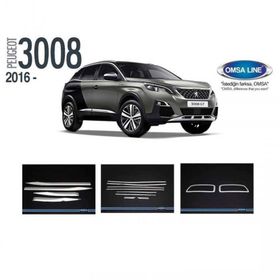 Omsa Peugeot 3008 2016 ve Sonrası 3 Parça Krom Set