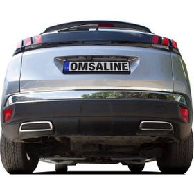 Omsa Peugeot 3008 Krom 2 Parça 2016 ve Sonrası Egzoz Çerçevesi