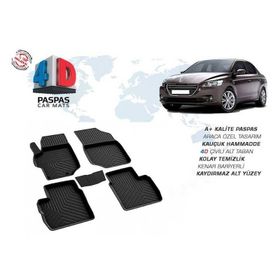 Omsa Peugeot 301 4D Siyah 2013 ve Sonrası Havuzlu Paspas