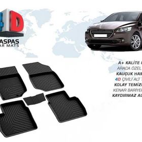 Omsa Peugeot 301 4D Siyah 2013 ve Sonrası Havuzlu Paspas