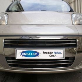 Omsa Peugeot Bipper 2008 ve Sonrası 4 Parça Krom Ön Tampon Çıtası
