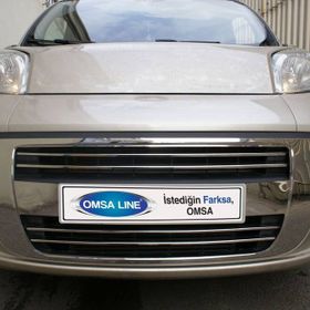 Omsa Peugeot Bipper 2008 ve Sonrası 4 Parça Krom Ön Tampon Çıtası