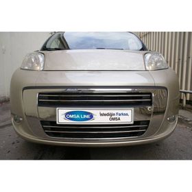 Omsa Peugeot Bipper 2008 ve Sonrası 4 Parça Krom Ön Tampon Çıtası