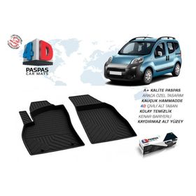 Omsa Peugeot Bipper Siyah Ön 2 Parça 2008 ve Sonrası 4D Paspas